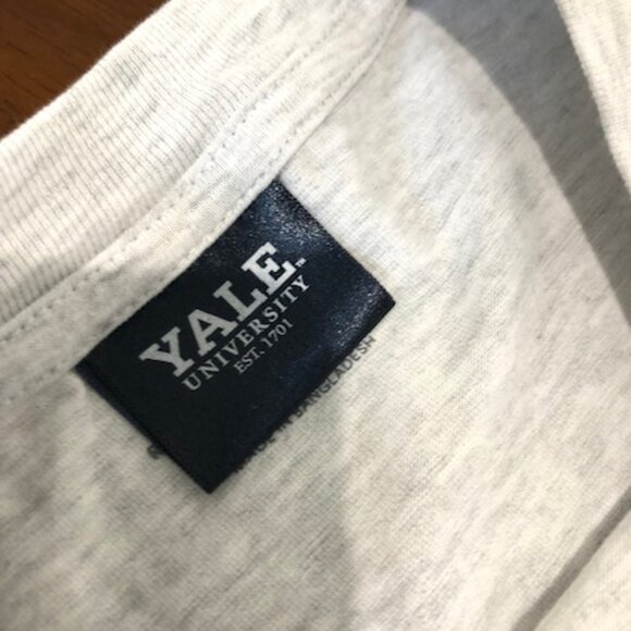 Yale University Bulldog Cotton Relaxed Boyfriend Tee Size S/P - Picture 7 of 11